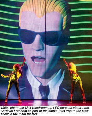 80s Pop To The Max in the main theater on the Carnival Freedom.