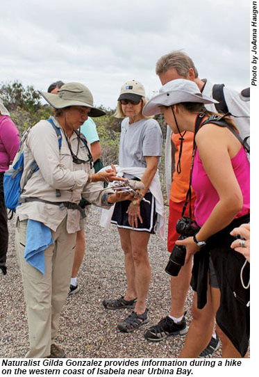Naturalist Gilda Gonzalez and guests