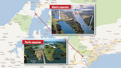 PanamaCanalMap