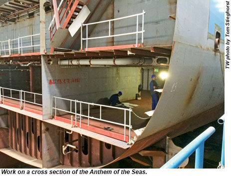 Anthem of the Seas under construction