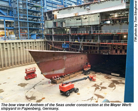Anthem of the Seas under construction