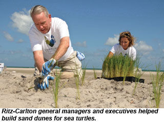 Ritz-Carlton voluntourism participants
