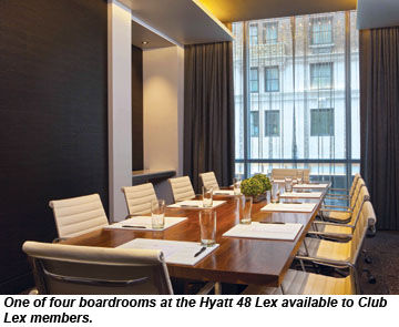 Hyatt 48 Lex boardroom