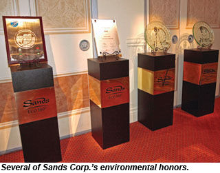 Sands Corp environmental honors
