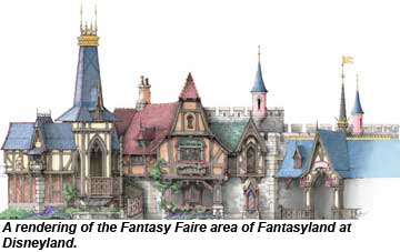 Disneyland Fantasy Faire rendering