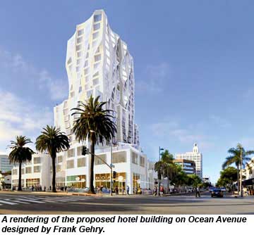 Gehry Hotel Santa Monica rendering