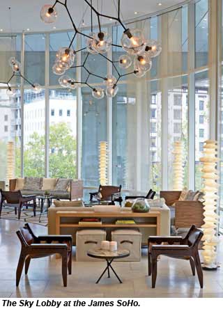 The Sky Lobby at the James SoHo.