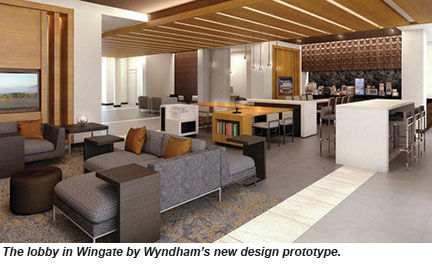Wingate lobby design