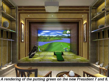 President Cruises Putting Green rendering