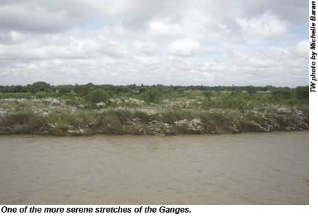 One of the more serene stretches of the Ganges.