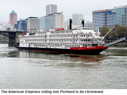 American Empress christened: Travel Weekly