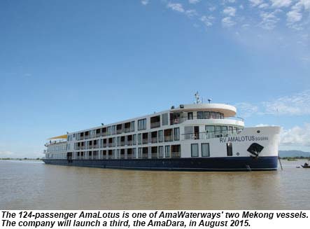 The 124-passenger AmaLotus.