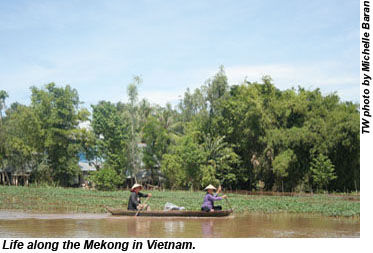 River life in Vietnam