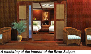 River Saigon interior
