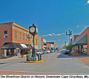 Riverfront District, Historic Downtown Cape Girardeau, Mo.