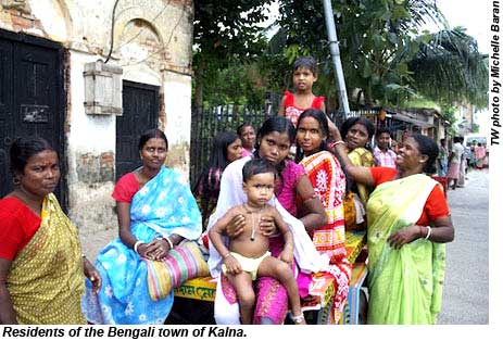 Residents of the Bengali town of Kalna.
