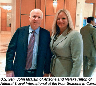 John McCain and Malaka Hilton