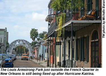Louis Armstrong Park near the French Quarter
