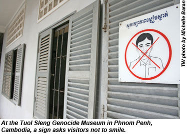 Tuol Sleng sign