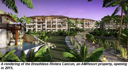 A rendering of the Breathless Riviera Cancun.
