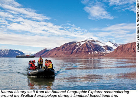 Svalbard Archipelago excursion during a Lindblad Expeditions trip.