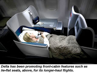 Delta lie-flat seats