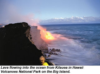 Big Island lava flow