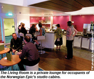 The Living Room on the Norwegian Epic