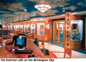 Norwegian Sky Internet Cafe