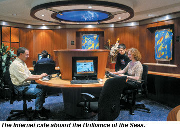 Brilliance of the Seas Internet Cafe