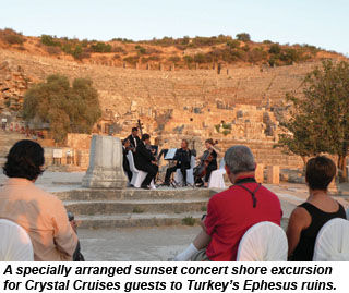 A private concert in Ephesus arranged by Crystal Cruises