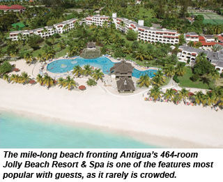 Antigua s Jolly Beach Resort weathering economy Travel Weekly