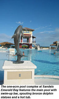 A pool at Sandals Emerald Bay