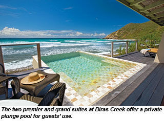 Biras Creek plunge pool