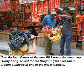 Dragon shopping in Hong Kong