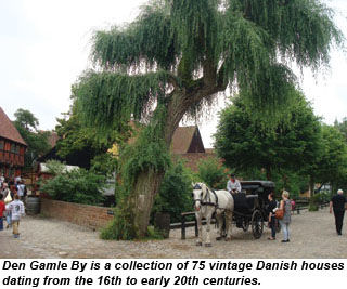 Den Gamle By, a living history museum, in Denmark.