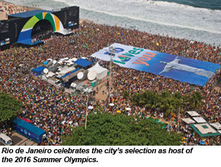 Rio celebrates winning Olympics bid