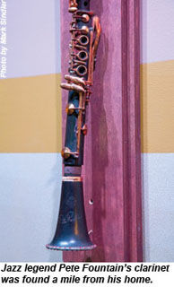 The clarinet that belonged to Pete Fountain