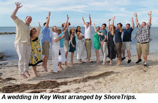 A wedding arranged by ShoreTrips
