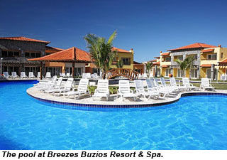 The pool at Breezes Buzios Resort