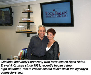 Giuliano and Judy Lorenzani of Boca Raton Travel & Cruises.