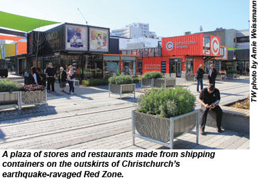 Christchurch, NZ, Red Zone stores