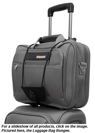 For a slideshow of all products, click on the image. Pictured here, the Luggage Bag Bungee.