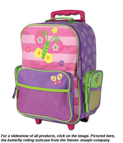 kids butterfly luggage