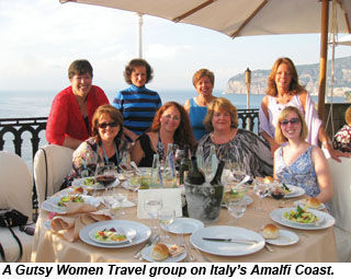 Gutsy Women group on Amalfi Coast