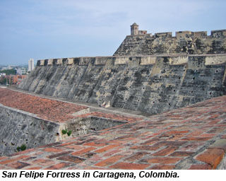 San Felipe Fortress in Cartagena, Colombia