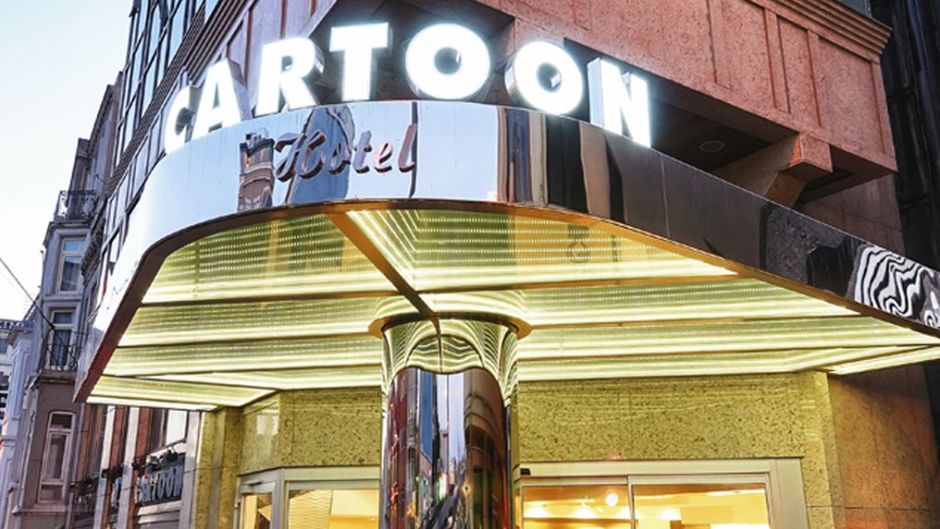 Cartoon Hotel Exterior