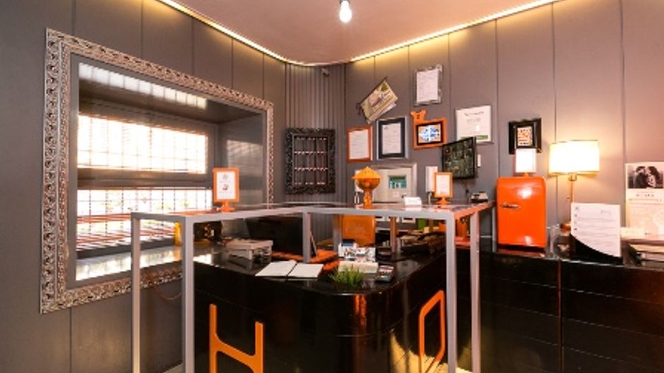 Orange Hotel Lobby