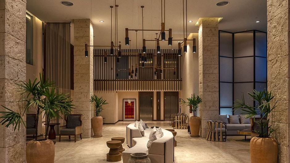 The Fives Oceanfront Puerto Morelos Lobby