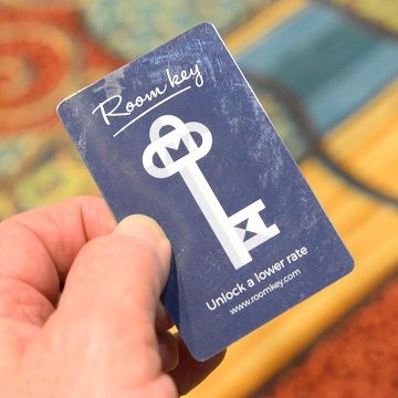 What to do with hotel key sale cards